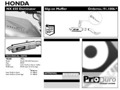 Výfuk Laser NX 650 Dominator  r.v. 92-96